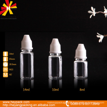 14ml 8ml 10ml pet plastic dropper bottles